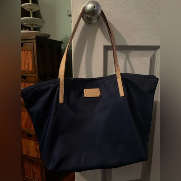 Authentic Kate Spade navy nylon bag - Picture 1 of 8